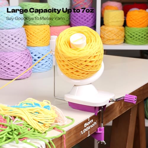 Manual Yarn Winder with Tension Spring for Tight Winding 4