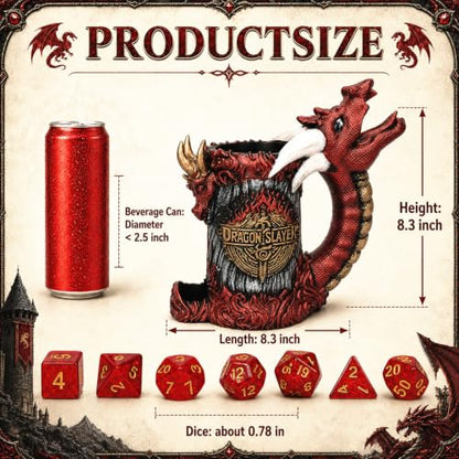 Dice Tower Mug Gray