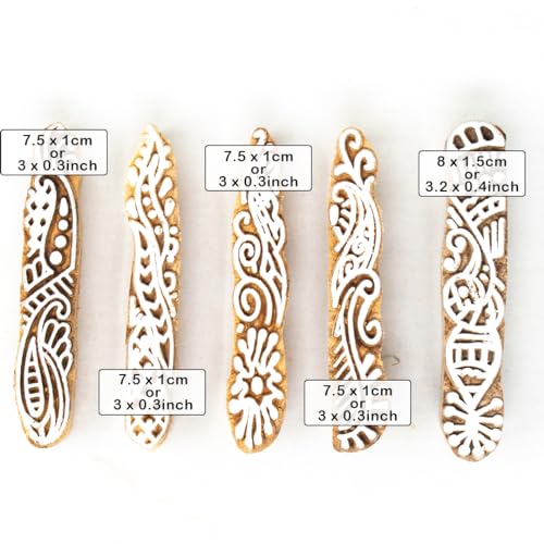 Mehndi Print Blocks (5 Count)