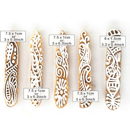 Mehndi Print Blocks (5 Count)
