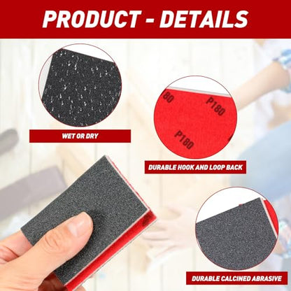 24 PCS Sanding Sponge Block 1200 (24 Count)