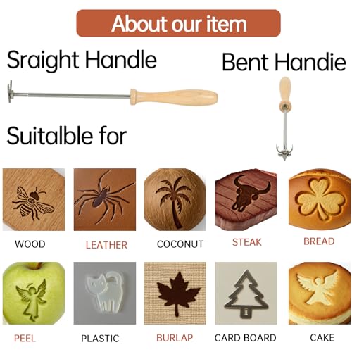 38 Pcs Mini 1" Branding Iron for Wood Leather Hats