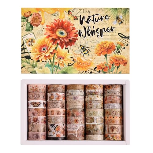 Natural Washi Tape Set (42 Count)