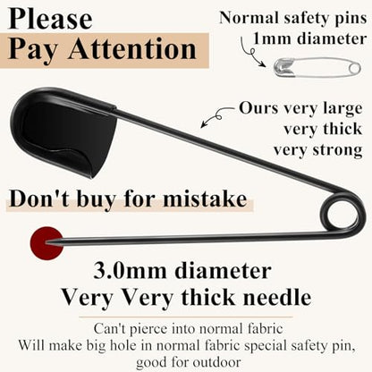 10 Pcs 5 Inch Large Safety Pins (10 Count)