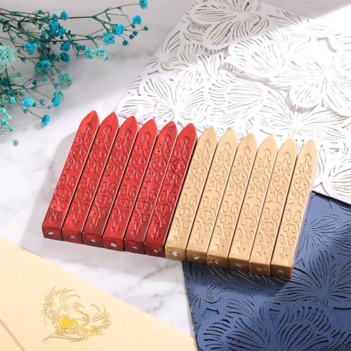 12Pcs Sealing Wax Sticks for Wax Seal Stamp (12 Count)