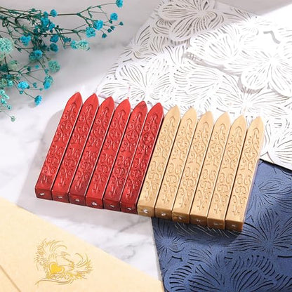 12Pcs Sealing Wax Sticks for Wax Seal Stamp (12 Count)