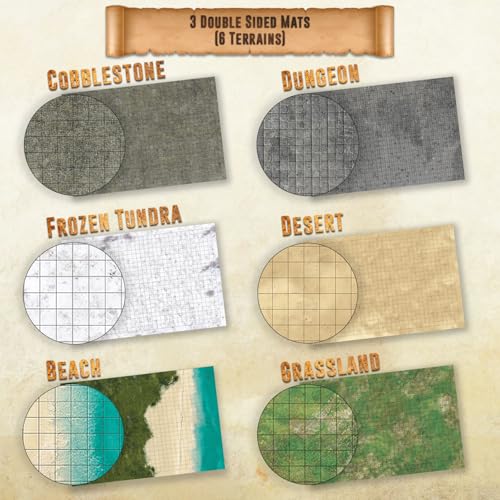 DND Map Starter Set for Dungeons and Dragons (3 Count)