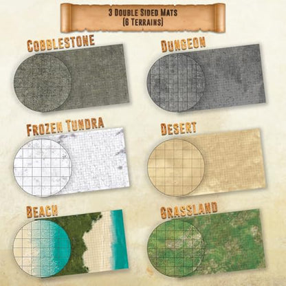 DND Map Starter Set for Dungeons and Dragons (3 Count)