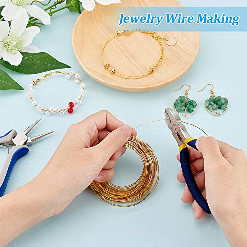 26Gague 49.2 Feet Real 18K Gold Plated Square Brass Wire