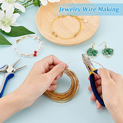 26Gague 49.2 Feet Real 18K Gold Plated Square Brass Wire