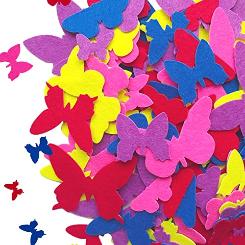 Butterfly Stickers Felt Stickers for Kids Felt Butterfly for Crafts (4 Count)