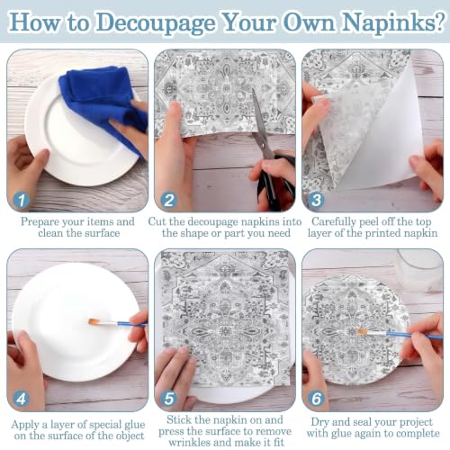100 Pcs Boho Napkins Paper Guest Towels (100 Count)