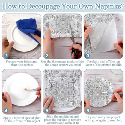 100 Pcs Boho Napkins Paper Guest Towels (100 Count)
