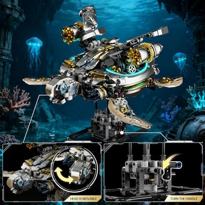 Mechanical Turtle Building Block with Hand