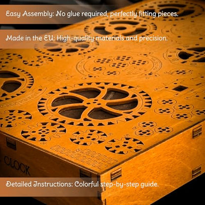 Steampunk 3D Puzzle Clock