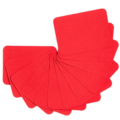 12PCS Fabric Iron on Patches Inside & Outside Strong Glue 100% Cotton Repair Patch for Clothes Pants Mending and Decorating (12 Count)