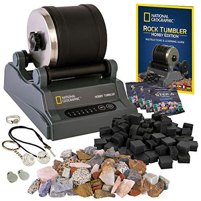 National Geographic Hobby Rock Tumbler Kit for Kids and Adult Beginners