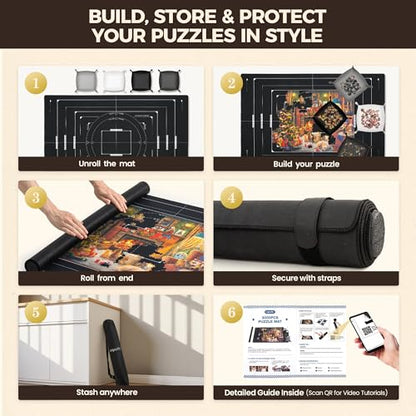 3000 Pieces 55" x 35.5"Puzzle Mat Roll Up (3000 Count)