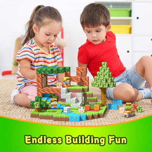 Magnetic Blocks Building Toys for Kids Ages 4 (100 Count)