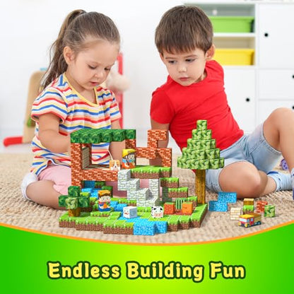 Magnetic Blocks Building Toys for Kids Ages 4 (100 Count)
