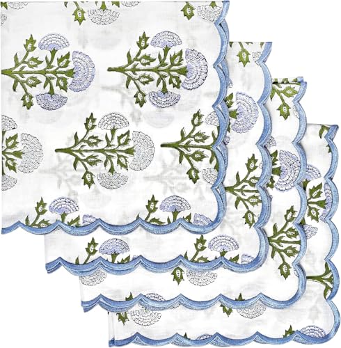 Hand Block Print Cloth Napkins (4 Count)