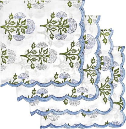 Hand Block Print Cloth Napkins (4 Count)
