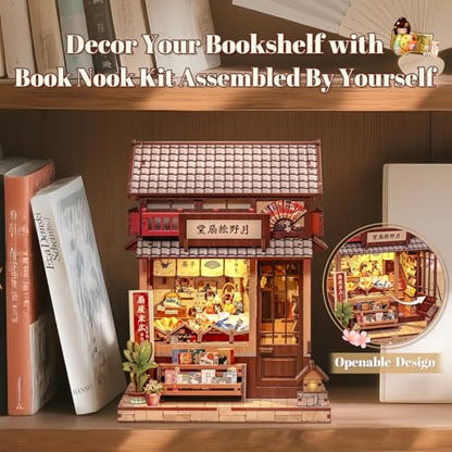 Book Nook Kit Japanese Miniature Fan Shop