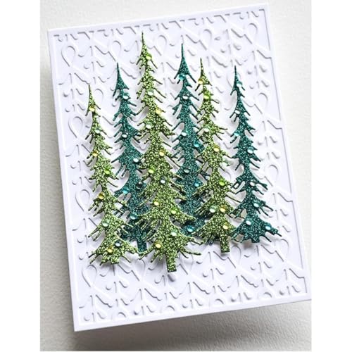 Metal Cutting Dies DIY Merry Christams Embossing Stencil Template Scrapbooking Card Making Mold Photo Album Arts Crafts Tools (6 Count)