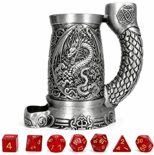 Dice Tower Mug Dice Rolling Tower with 7 PCS Dice Set