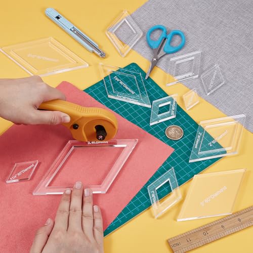 16 Sizes Diamond Quilting Template (16 Count)