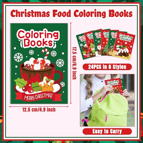Christmas Food Coloring Books (24 Count)