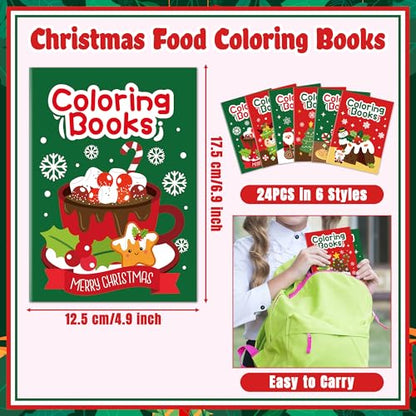 Christmas Food Coloring Books (24 Count)
