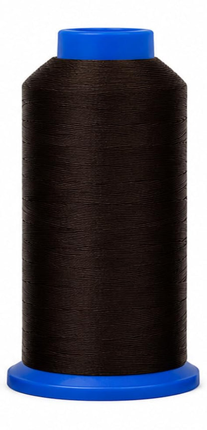 SZ 69 210D T70 Black Dark Brown Bonded Nylon Thread 6000 YDs (18000 Foot)