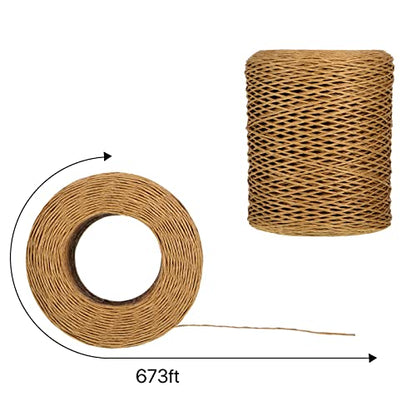 673 Feet Floral Vine Bind Wire Rustic Craft Wire (673 Foot)