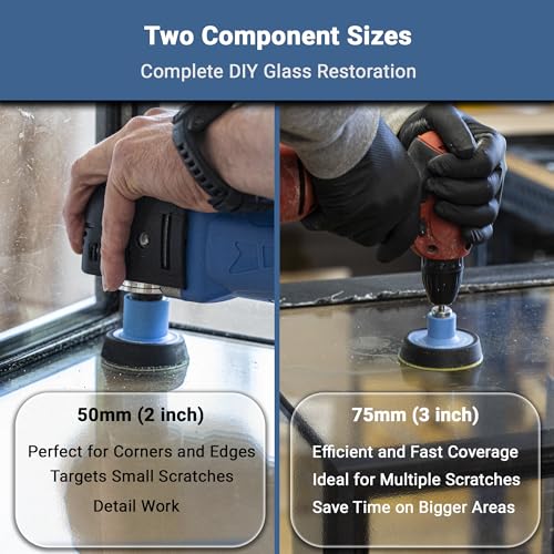 DIY Glass Scratch Removal Deluxe Kit 2" & 3"