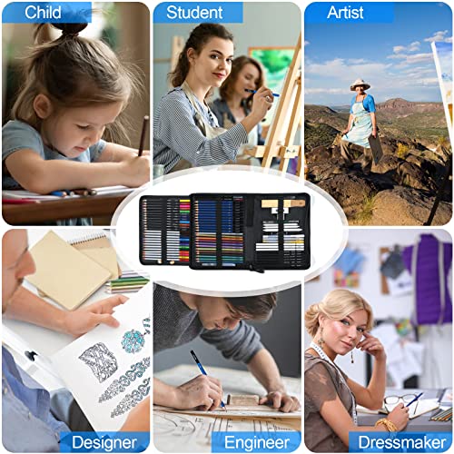 80PCS Drawing Set Sketching Kit