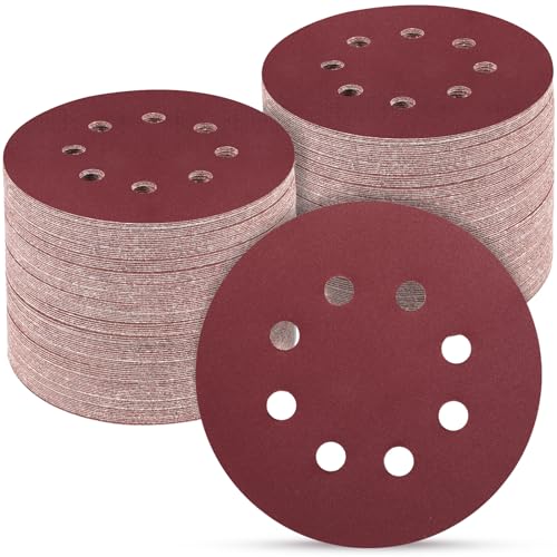 100PCS 5 Inch Sanding Discs 800 Grit Sandpaper for Orbital Sander (100 Count)