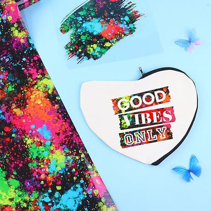 Multicolor Splash Heat Transfer Vinyl Roll