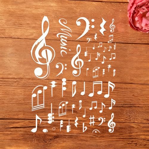 A4 Reusable Music Symbol Notes Stencil for Painting