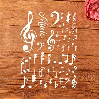 A4 Reusable Music Symbol Notes Stencil for Painting
