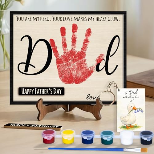 DIY Handprint Sign Toddler Crafts for Father’s Day