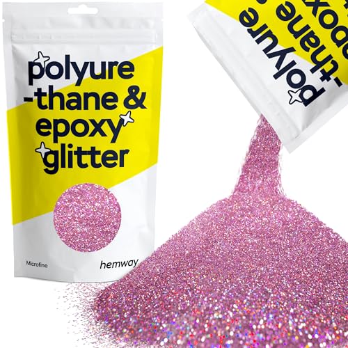 Resin Glitter Rose Pink Holographic 100g Microfine (3.5 Ounce)