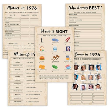 50th Birthday Party Games