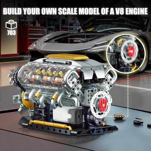 V8 Engine Model Kit that Runs