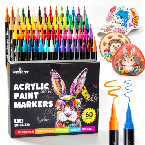 Acrylic Markers (60 Count)