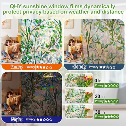 Window Privacy Film Stain Glass Window Film Rainbow Window Film Window clings Non
