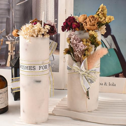 2 Pack Cylinder Mold 6 Inch Cylinder Candle Pillar