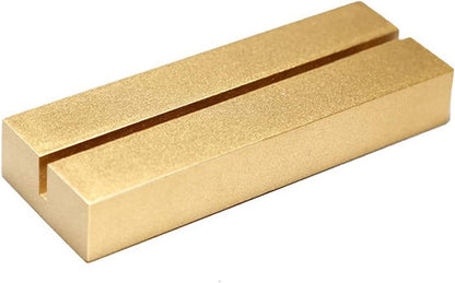 UNIQOOO 20 Pack 4" Gold Birch Wood Stands for Wedding Acrylic Sign, Wood Table Number Holders for 1/8 Thick Acrylic Sheets | Wedding Display Stand, Card Holder for Bar Menu, Retail Sign, Party
