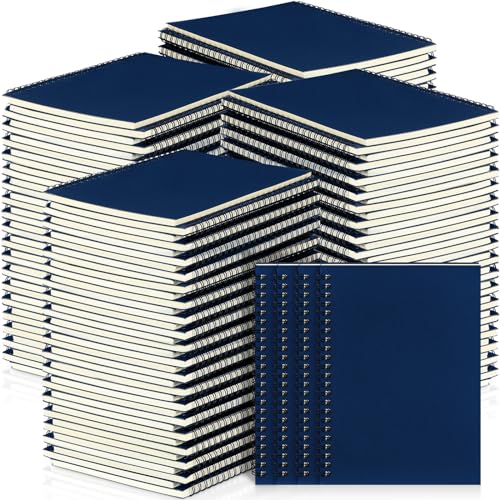 72 Pcs Spiral Notebook Bulk A5 Journal Lined 8.3'' x 5.5'' Writing Composition Paper Small Notepad Subject Notebook for Students Office Business Back to School Supplies