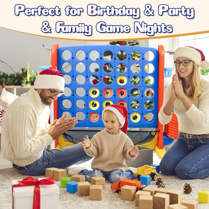 Giant 4 in-A-Row Connect Game Set, Blue